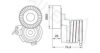 AUTEX 602046 Tensioner Lever, v-ribbed belt